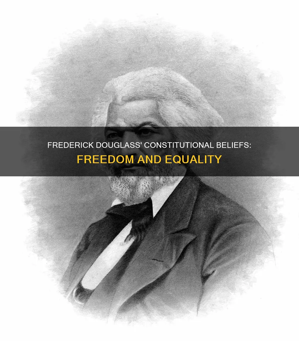 what did frederick douglass believe about the constitution