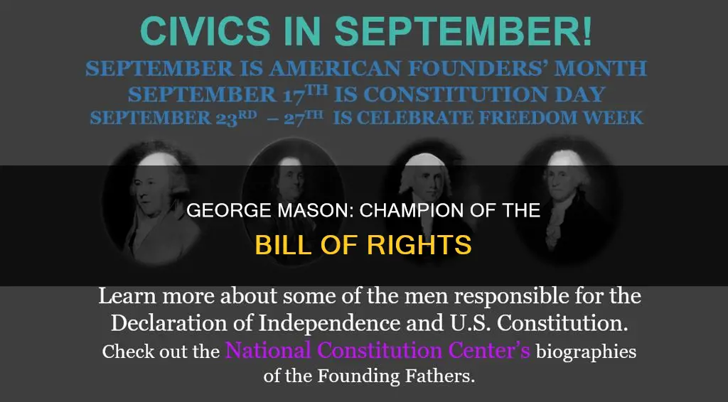 what did george mason want added to the constitution