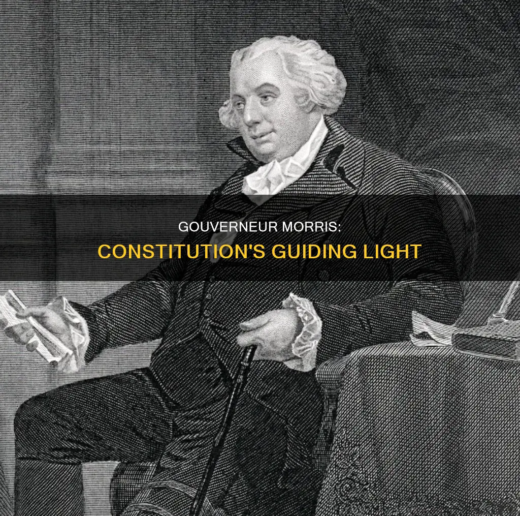 what did gouverneur morris contribute to the constitution