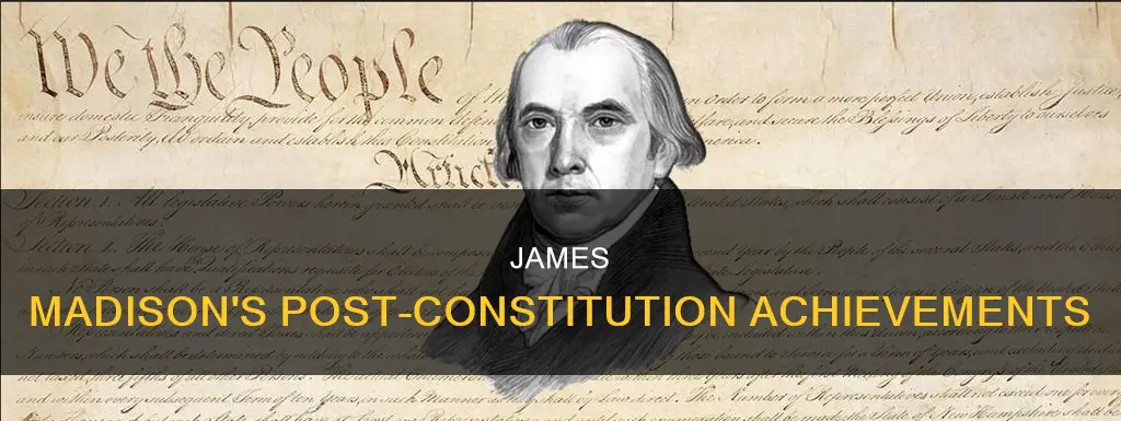 what did james madison do after the constitution