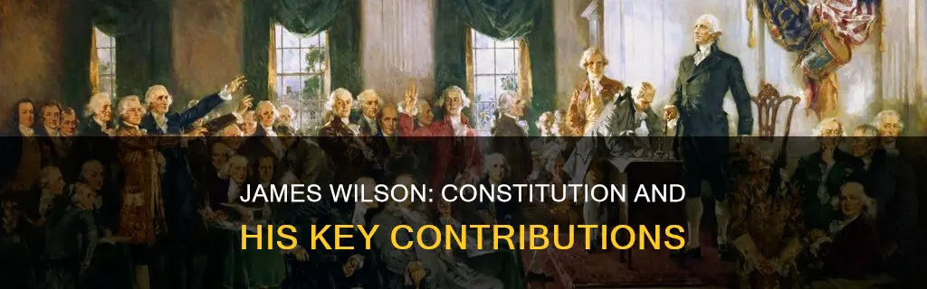 what did james wilson contribute to the constitution