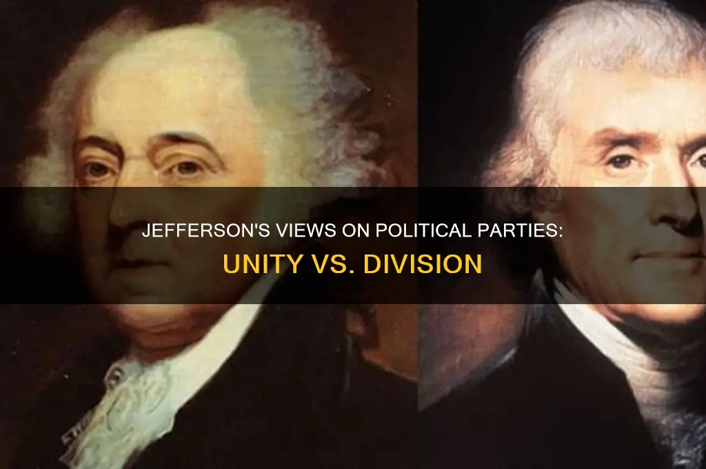 what did jefferson think about political parties