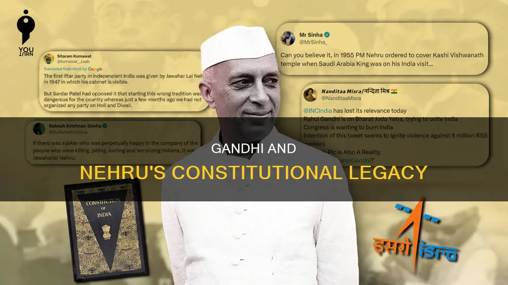 what did nehru and gandhi did to the constitution