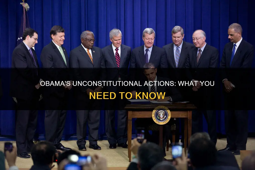 what did obama do that was against the constitution