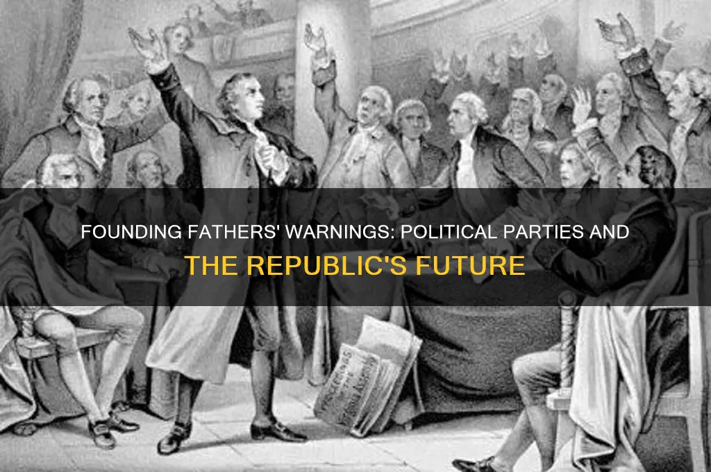 what did our founding fathers say about political parties