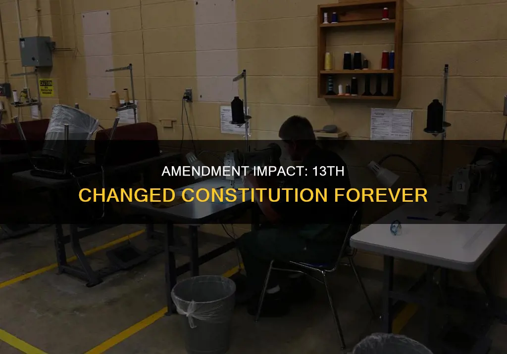 what did the 13th amendment change in the constitution