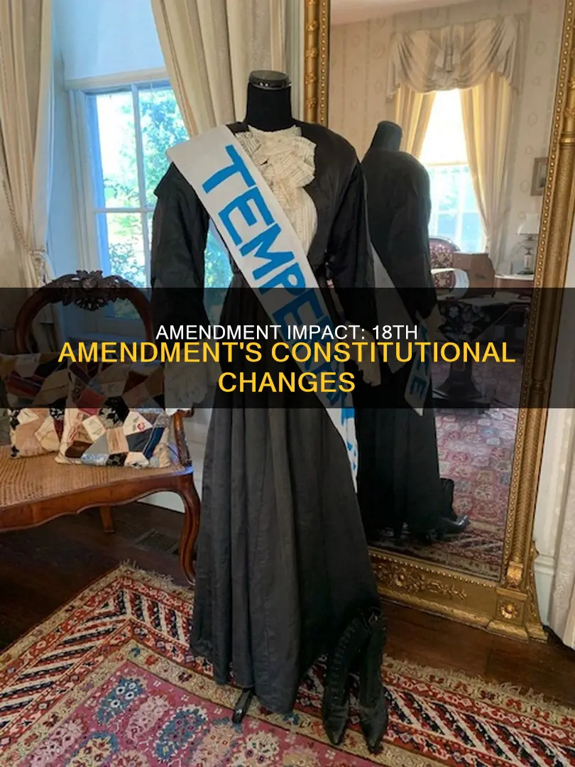 what did the 18th amendment do to the constitution