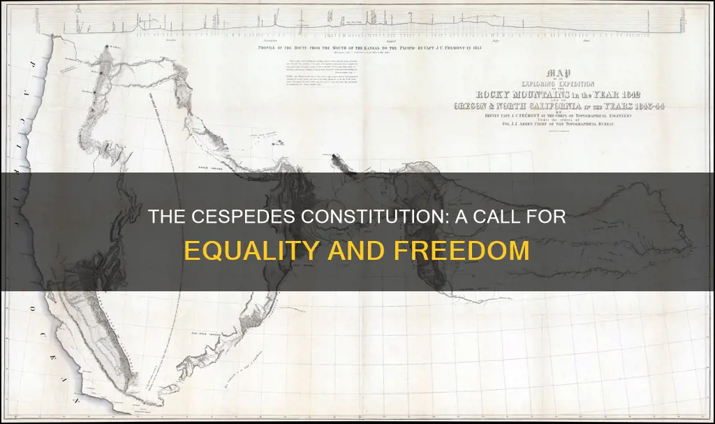 what did the cespedes constitution of 1869 call for