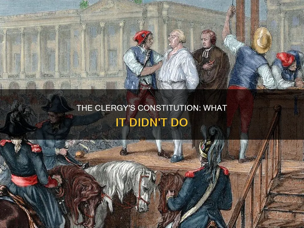 what did the civil constitution of the clergy not do