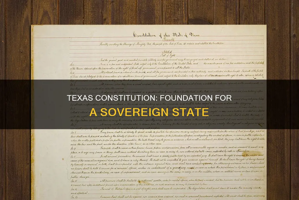 what did the constitution of the republic of texas do
