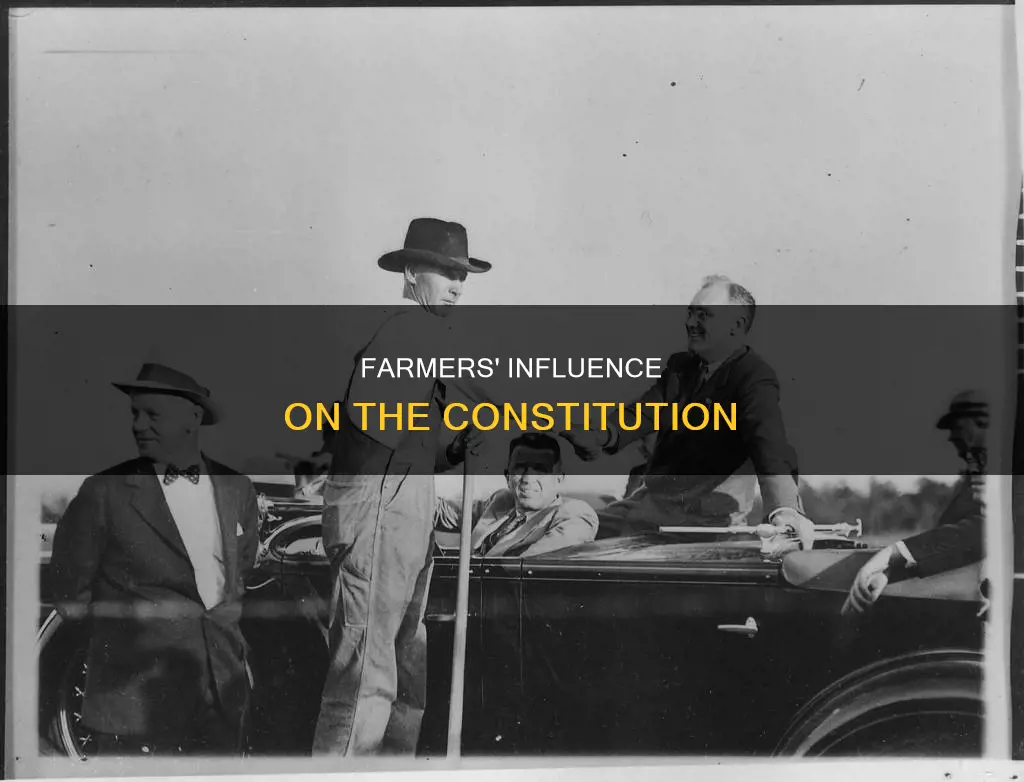 what did the farmers do during the constitution