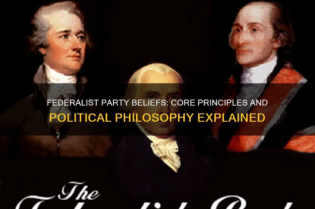 what did the federalist political party believe in