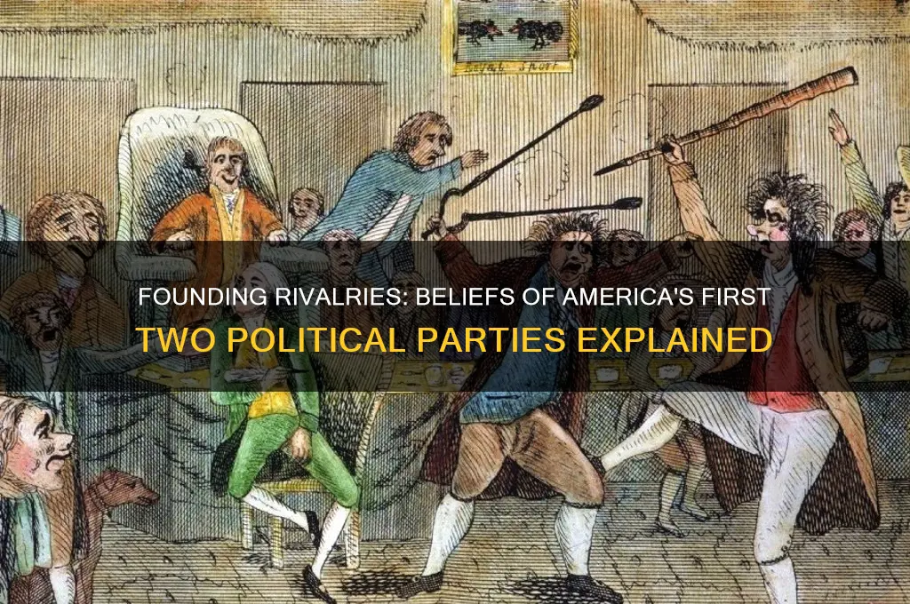 what did the first two political parties believe in
