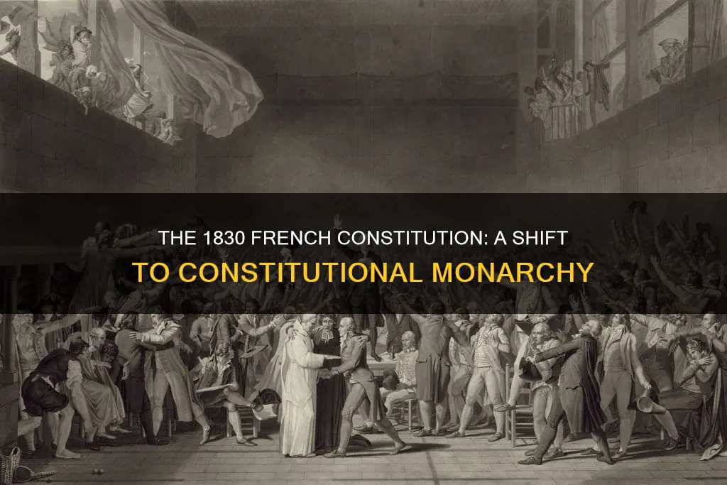 what did the french constitution of 1830 do