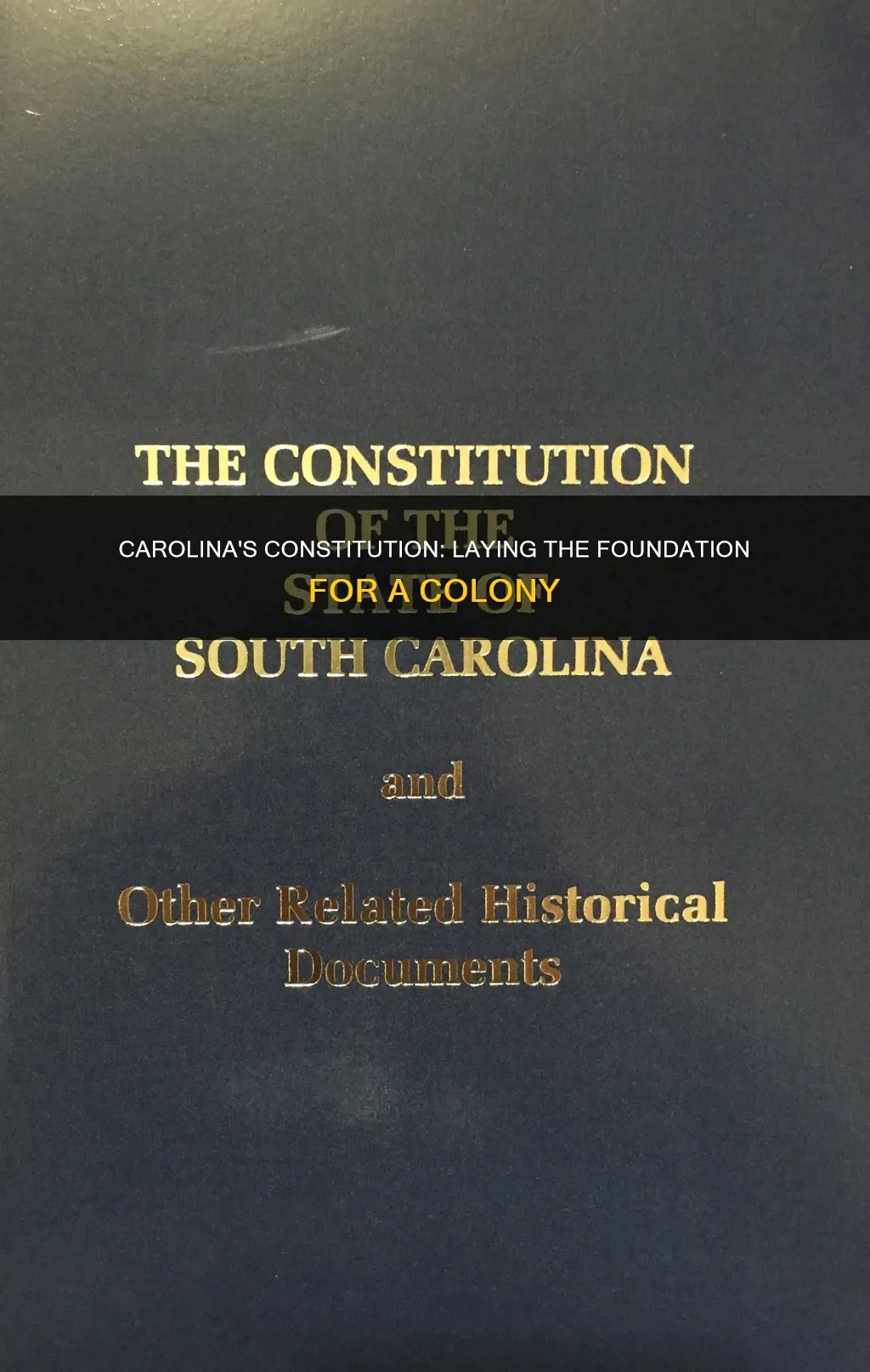 what did the fundamental constitutions of carolina do
