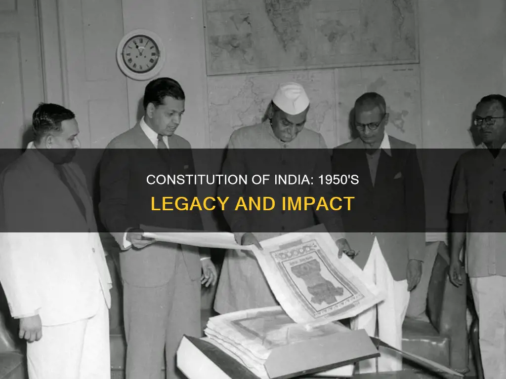 what did the indian constitution of 1950 do