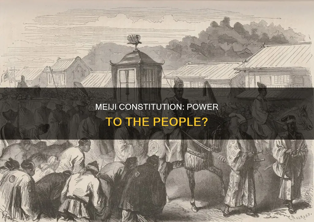 what did the meiji constitution do for its people