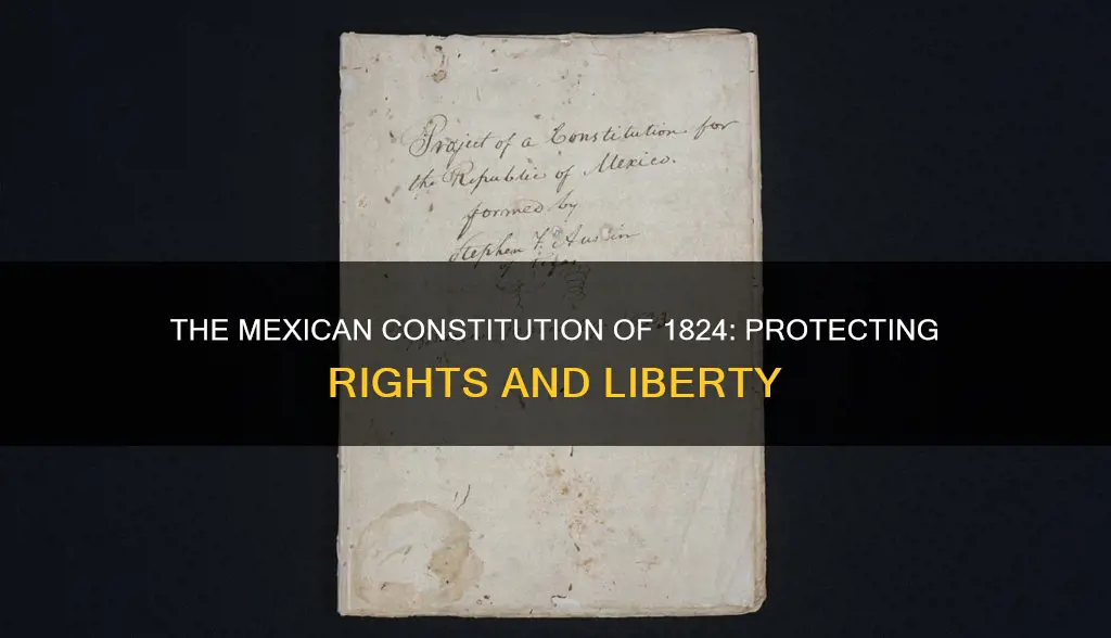 what did the mexican constitution of 1824 protect