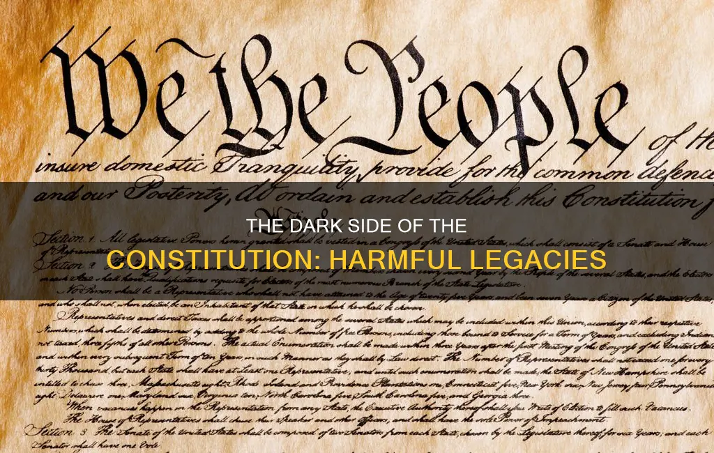 what did the negative parts of the constitution do