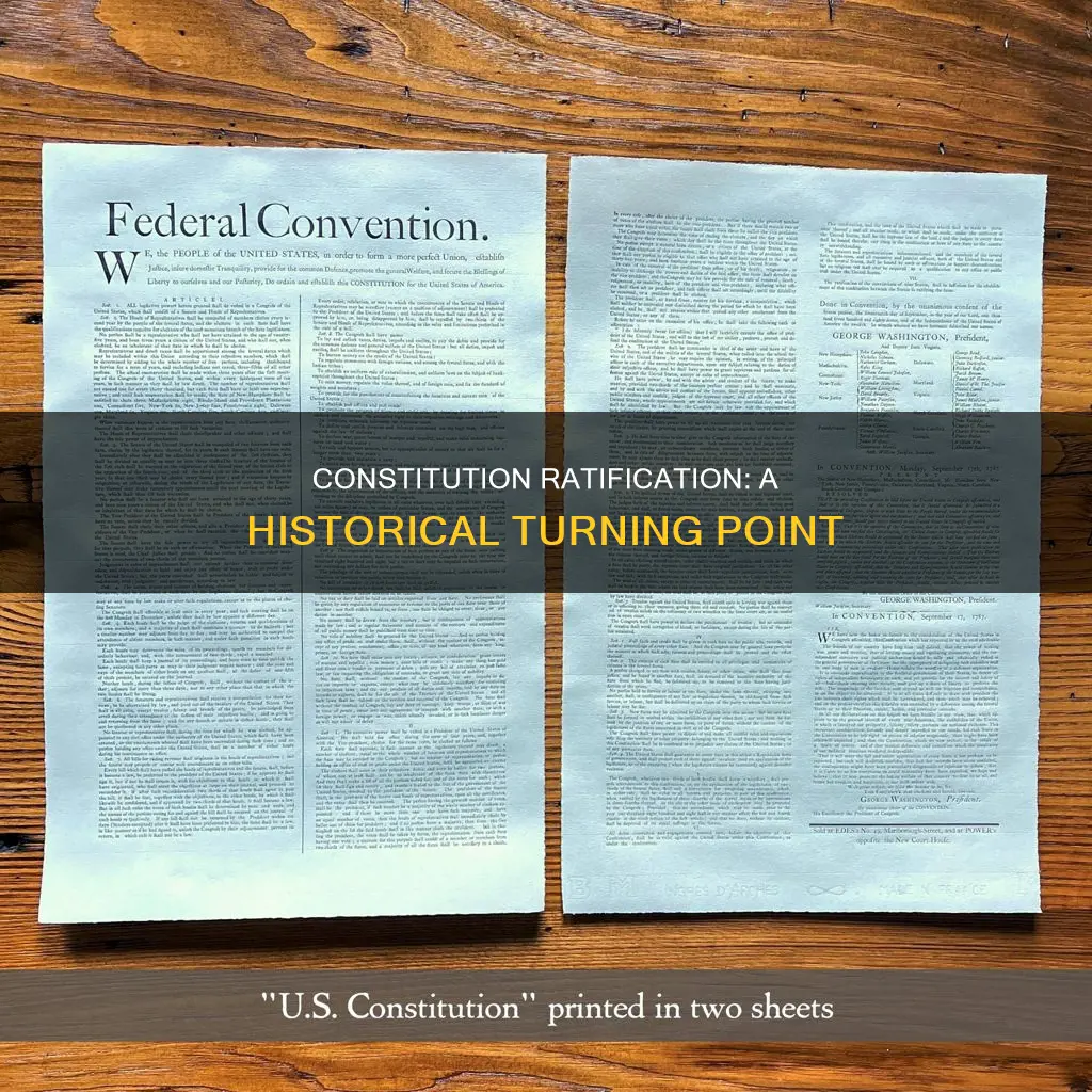 what did the ratification of the constitution cause