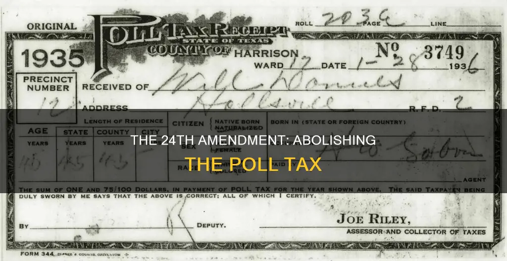 what did the twenty-fourth amendment to the constitution abolish