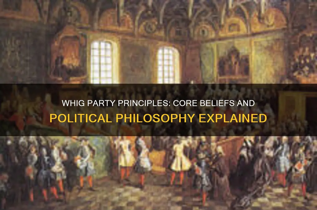 what did the whig political party believe in