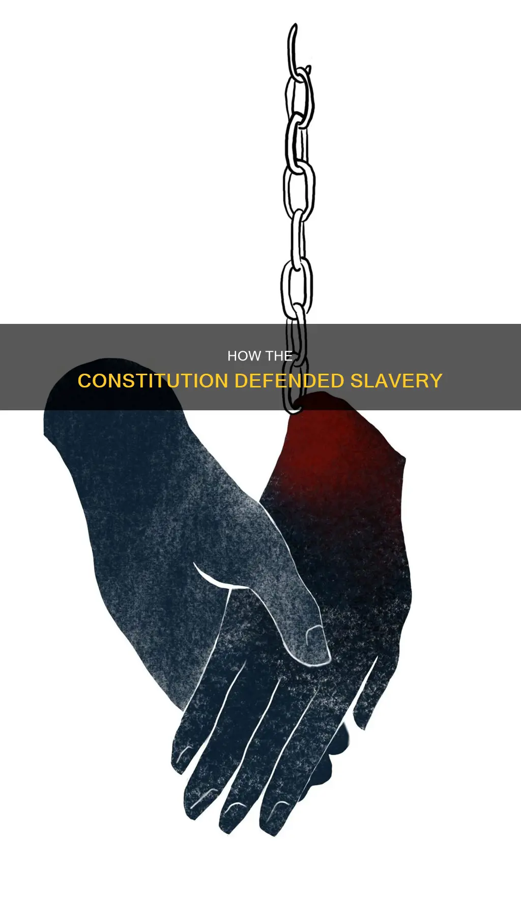 what did the white do to defend slavery constitution