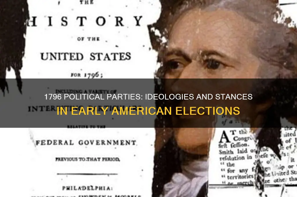 what did those political parties stand for 1796