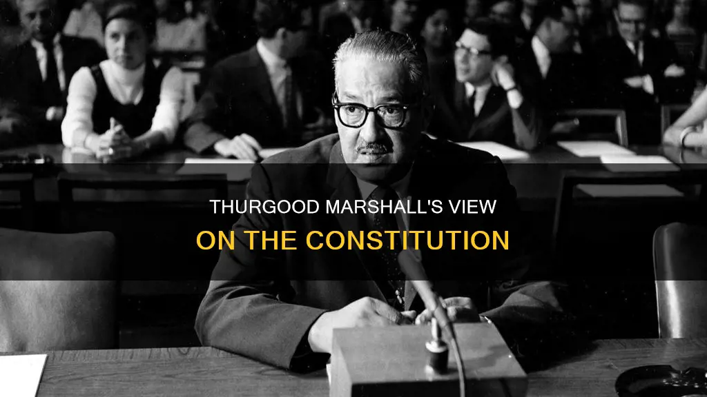 what did thurgood marshall think of the constitution