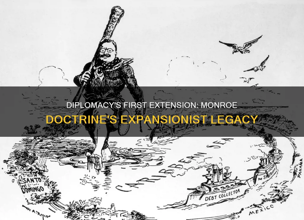 what diplomacy was the first exntension in monroe doctrine