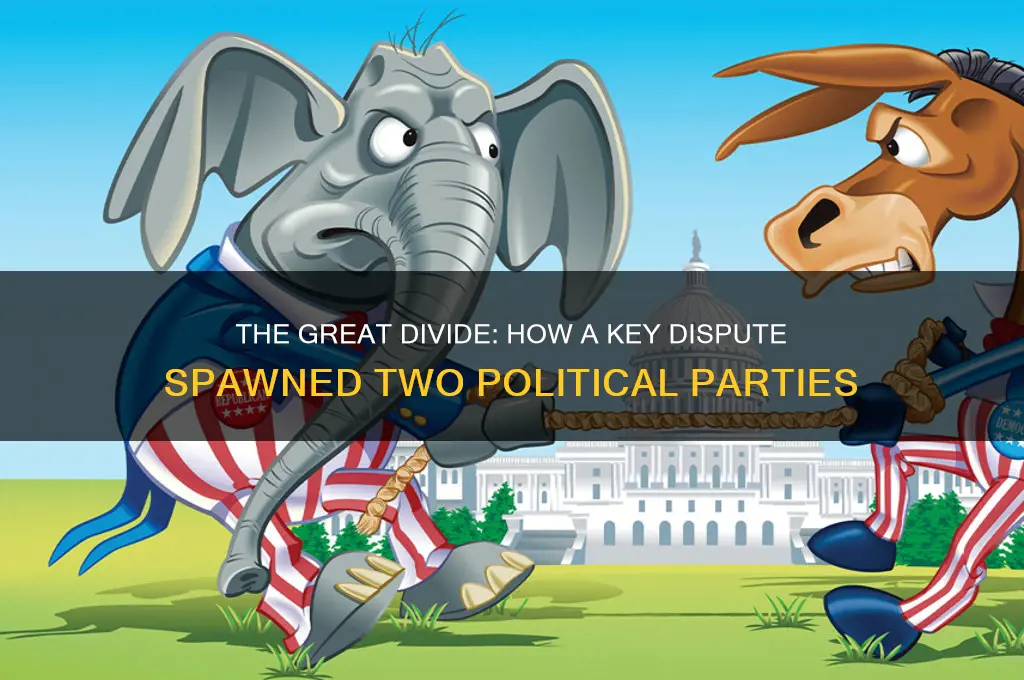 what disagreement led to the development of two political parties