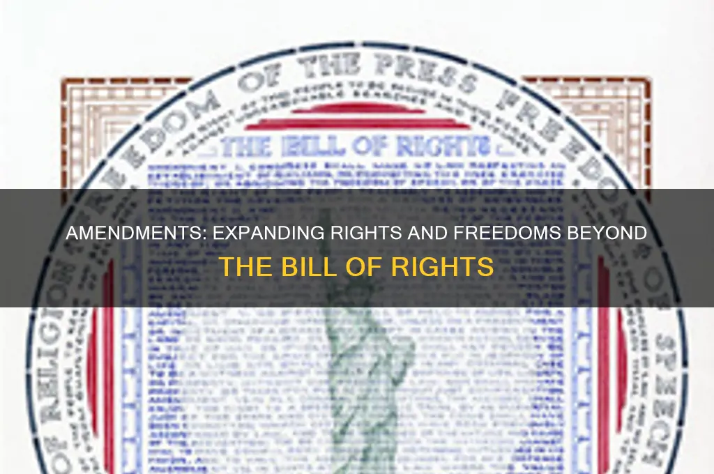 what do amendments do beyond the bill of rights