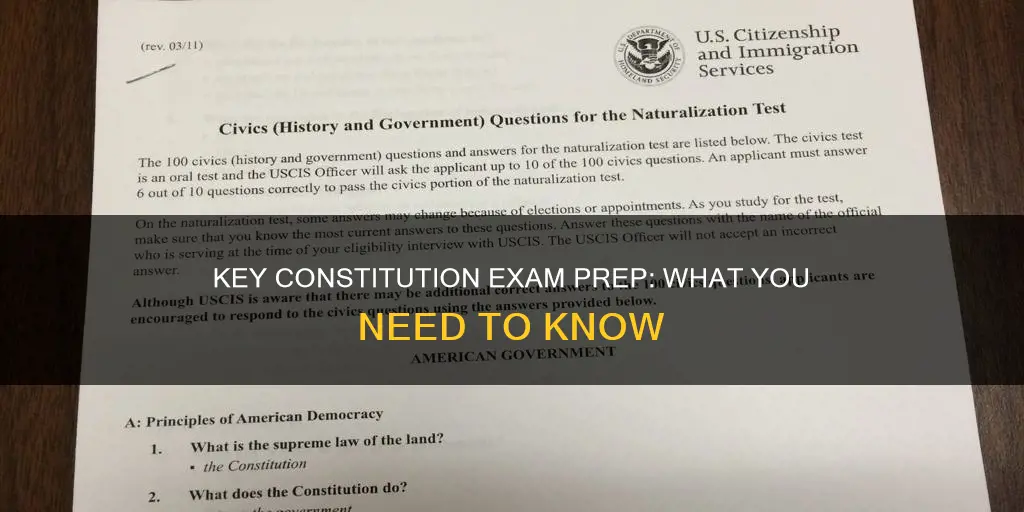 what do i need to know for the constitution test