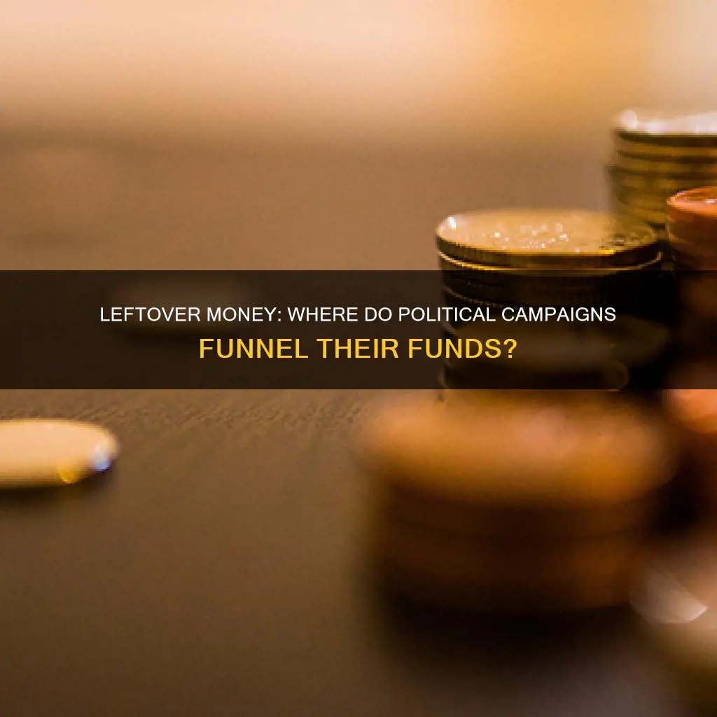 what do political campaigns do with leftover money