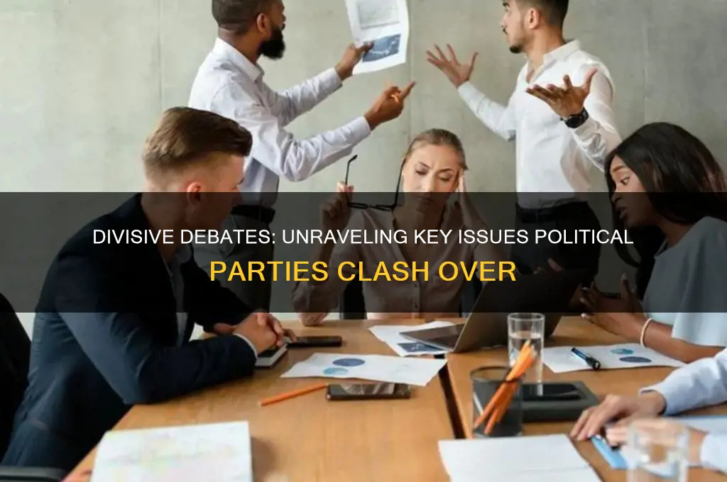 what do political parties disagree on