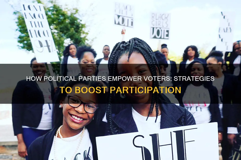 what do political parties do to help people vote