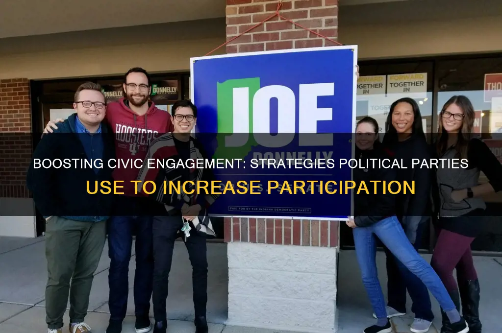 what do political parties do to increase participation