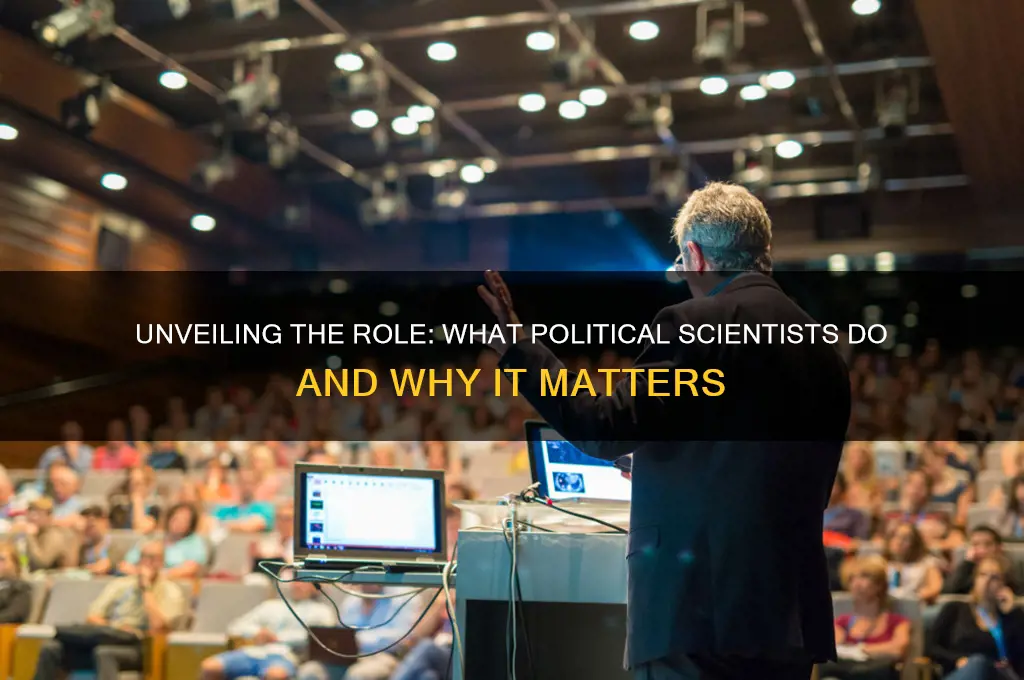 what do political scientists do