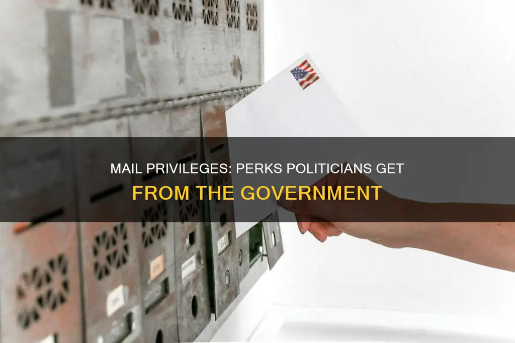 what do politicians get from the government for mail privileges