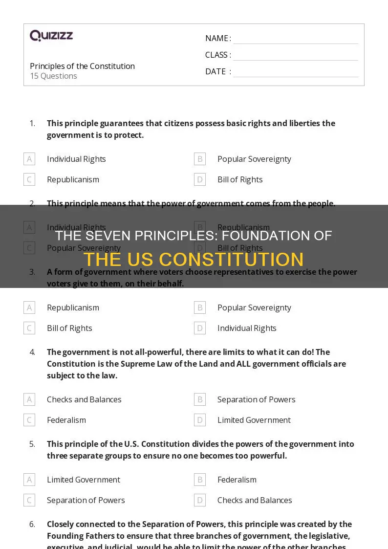 what do the 7 principles of the constitution do