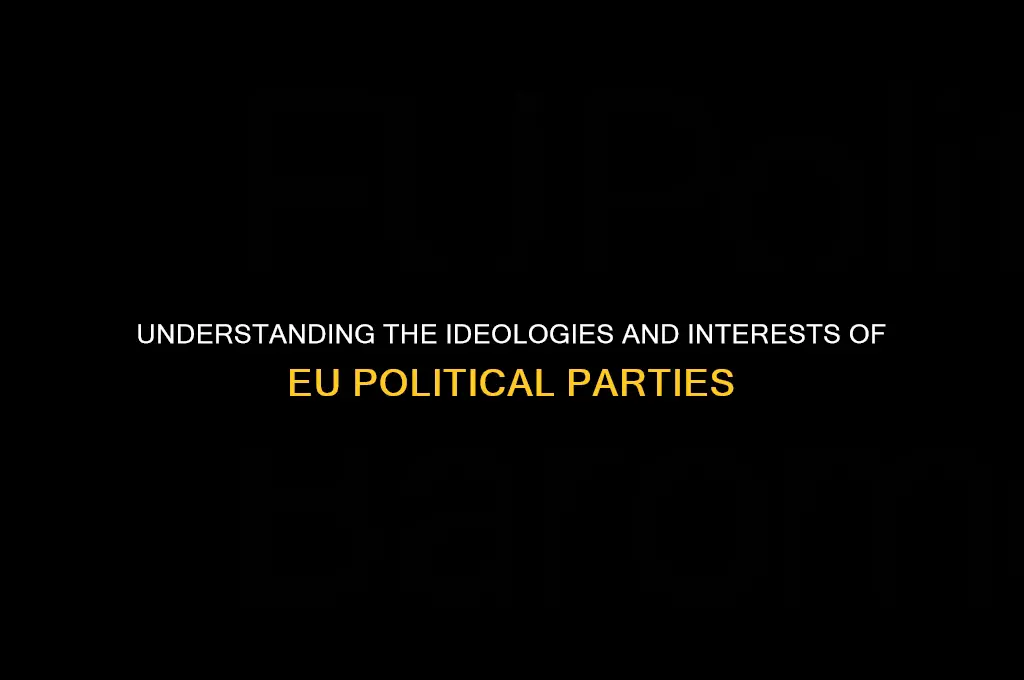 what do the political parties in the e u represent