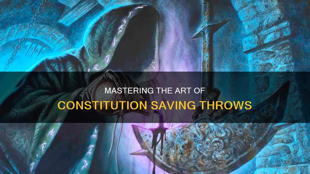 what do you combat w a constitution saving throw