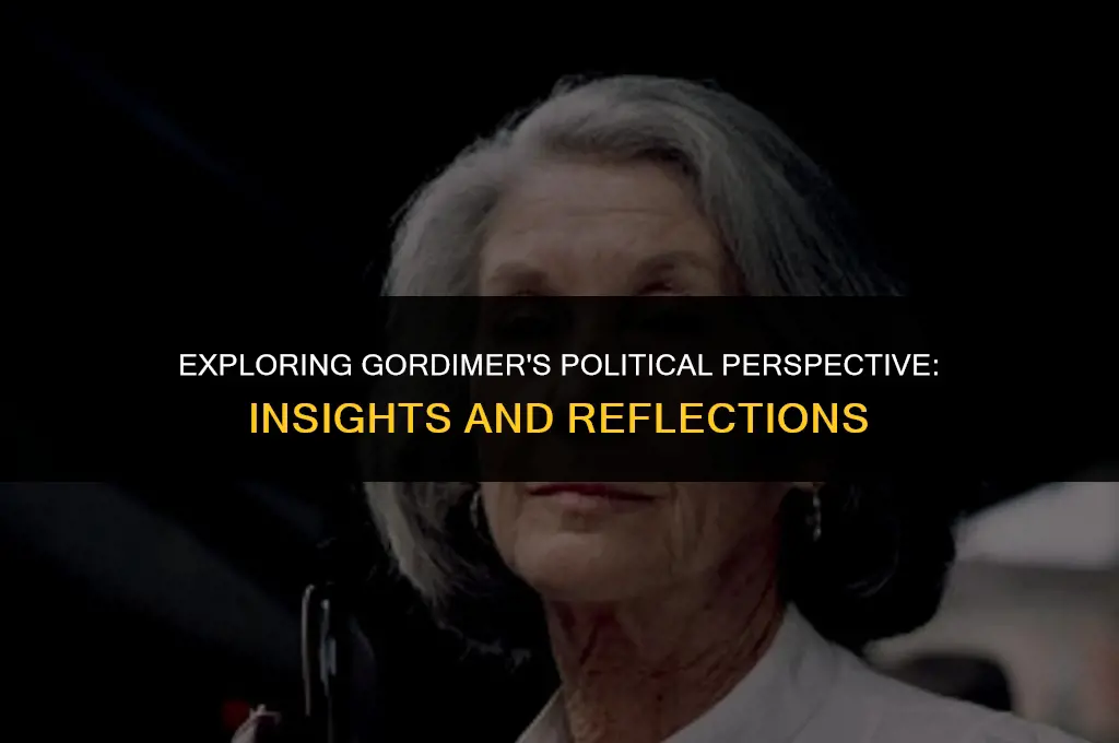 what do you learn about gordimer