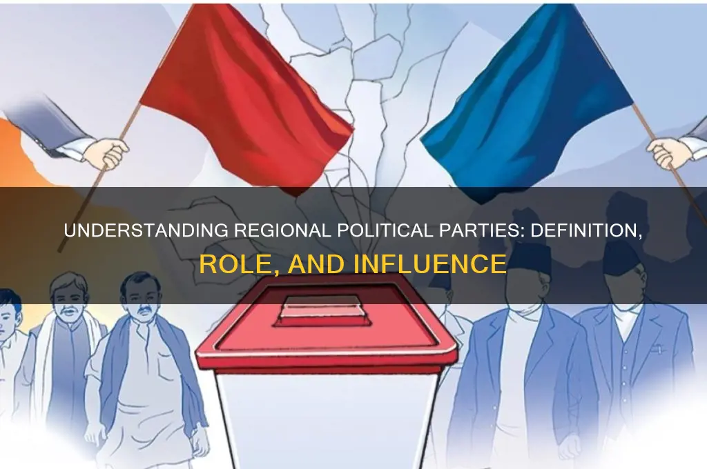 what do you mean by a regional political party
