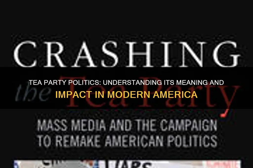 what do you mean by tea party in politics