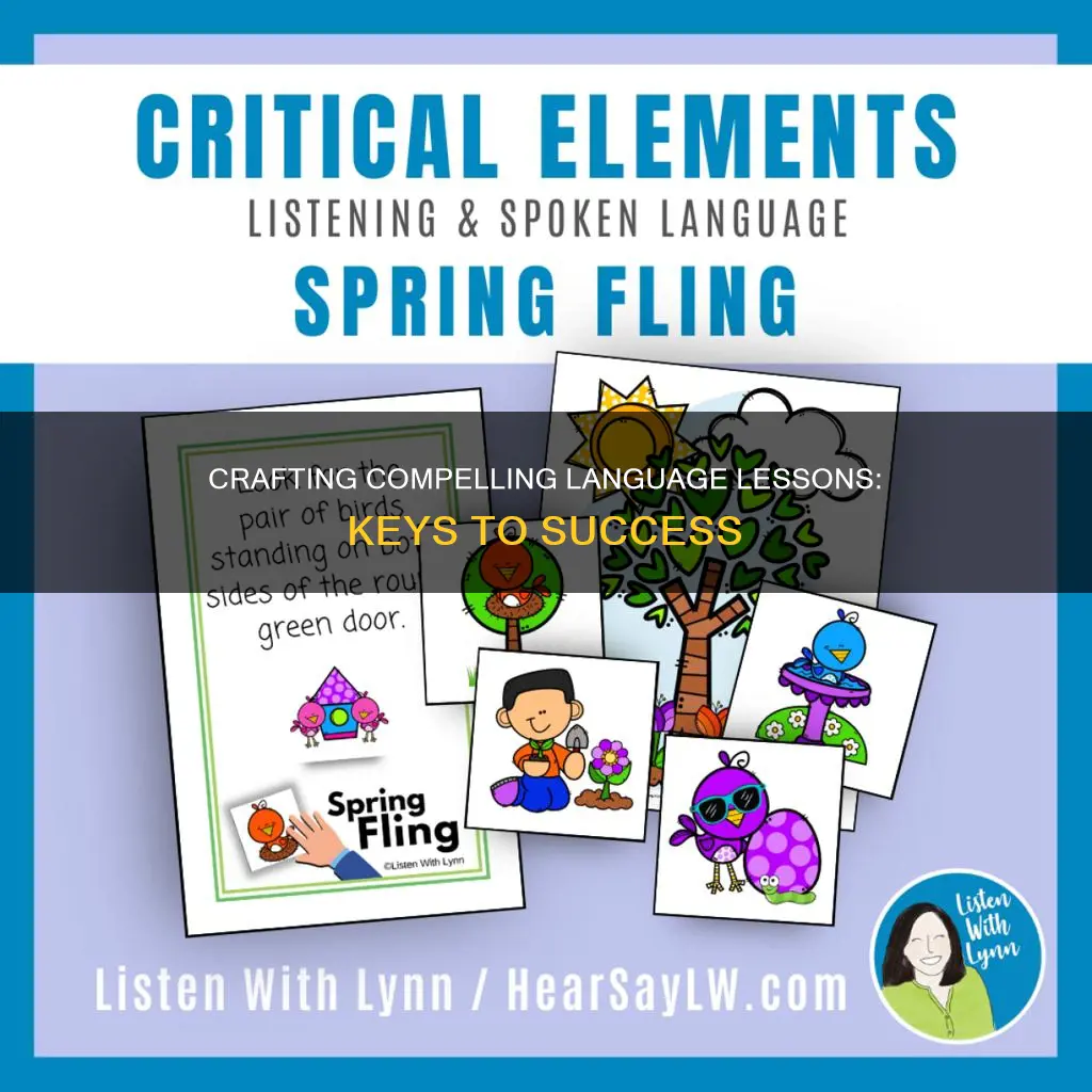 what do you think constitutes a good language lesson