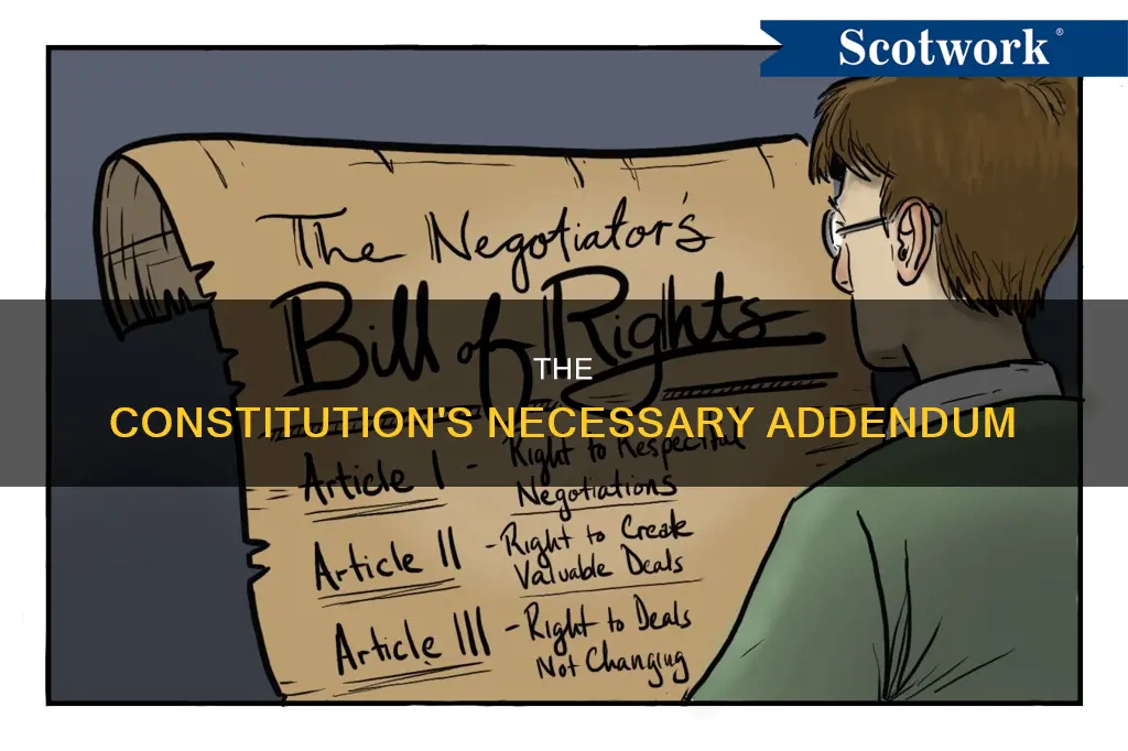 what document had to be added to the constitution