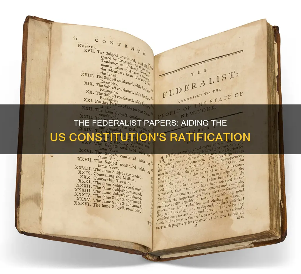 what document helped the us constitution get ratified