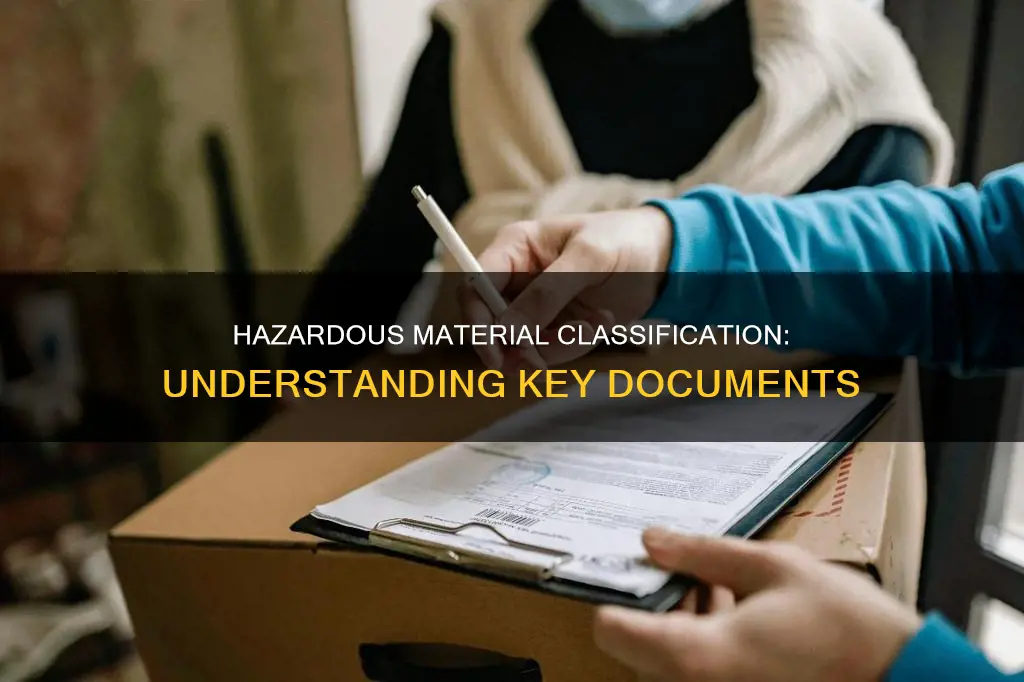 what documents determine what constitutes a hazardous material