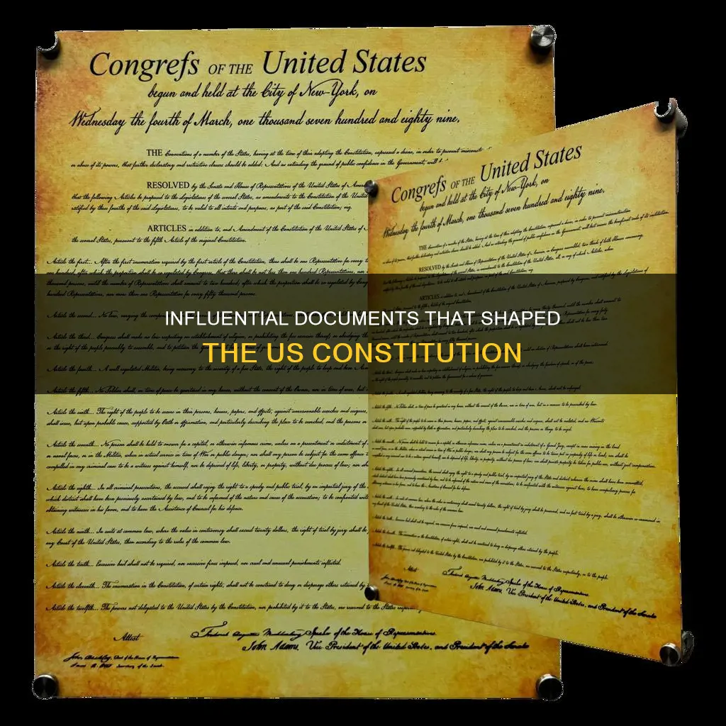 what documents most informed the crafters of the constitution